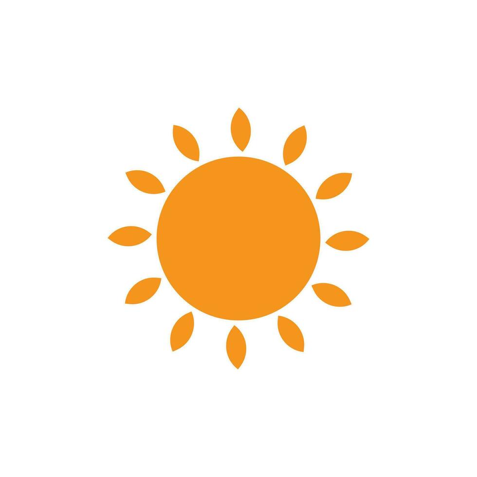 icono de ilustración de vector de sol