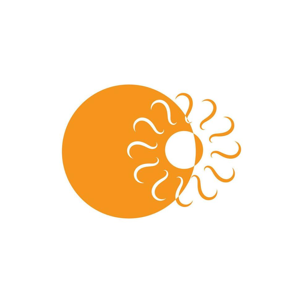 icono de ilustración de vector de sol