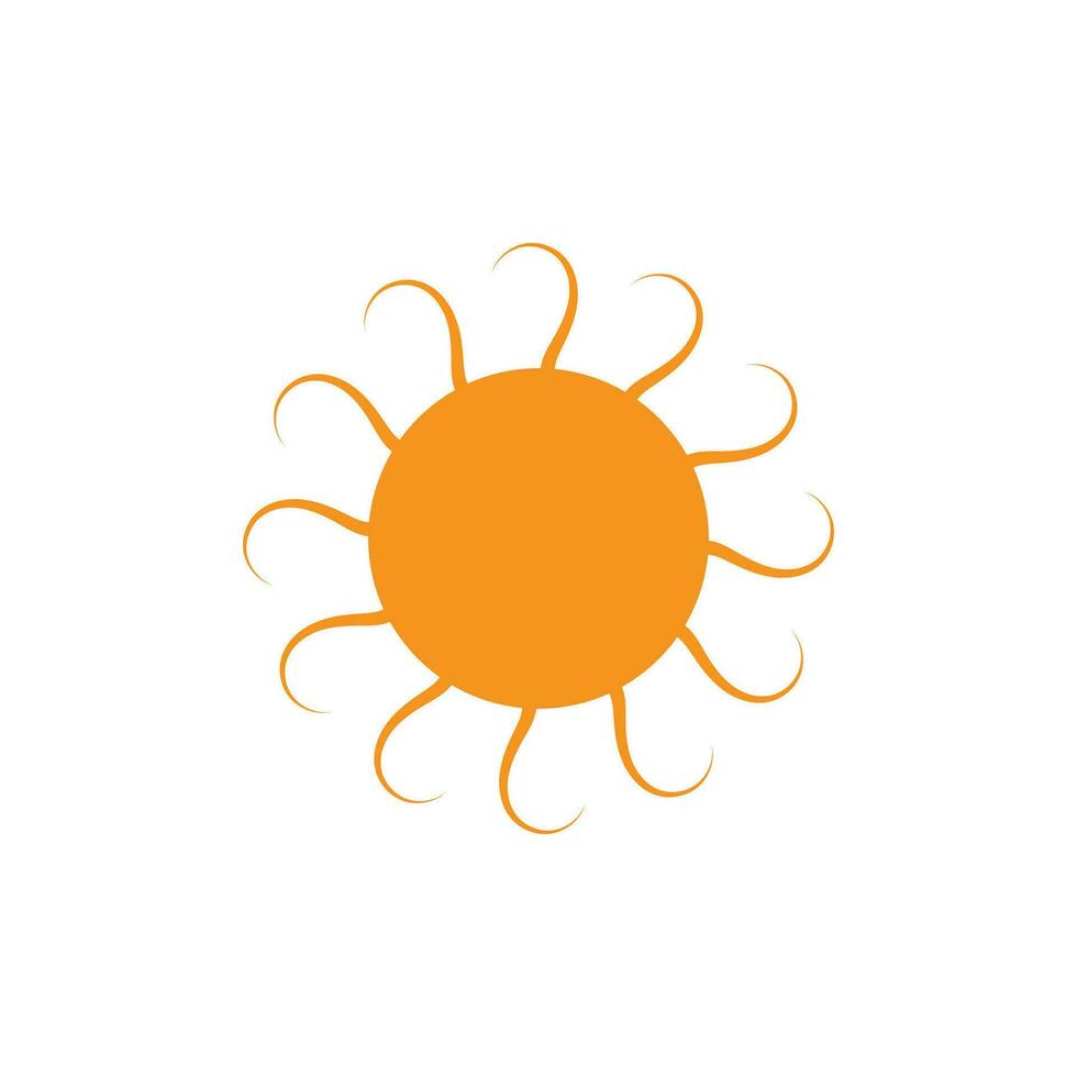 icono de ilustración de vector de sol