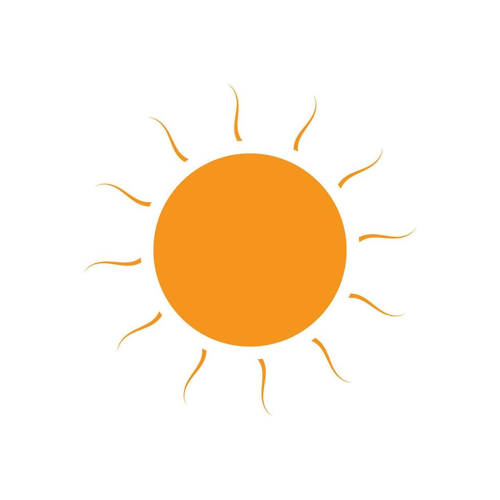 icono de ilustración de vector de sol