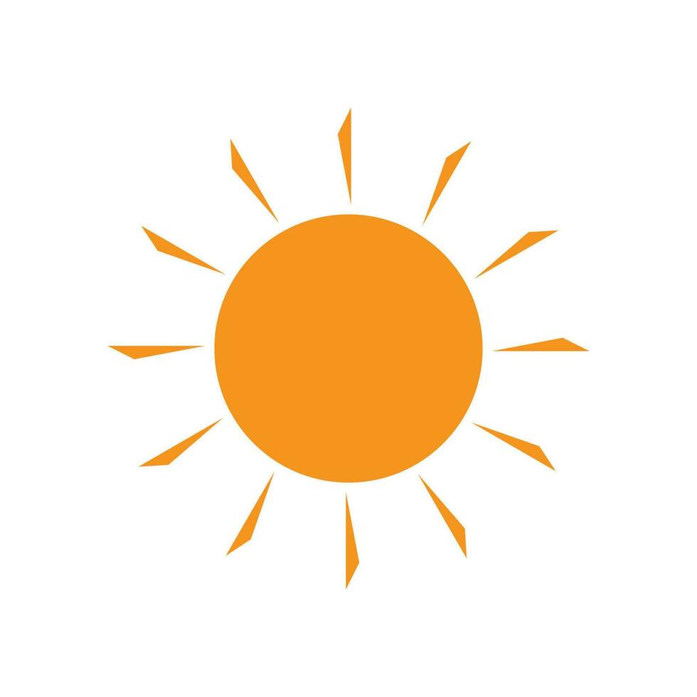 icono de ilustración de vector de sol