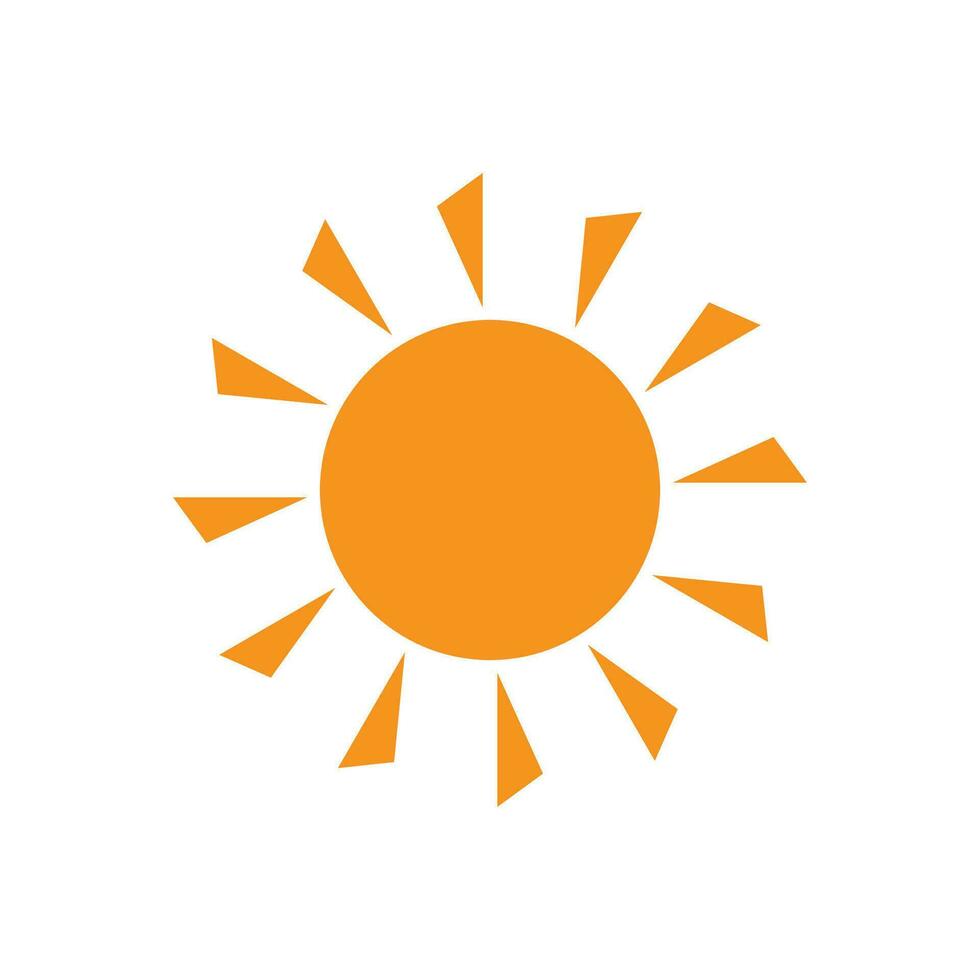 icono de ilustración de vector de sol