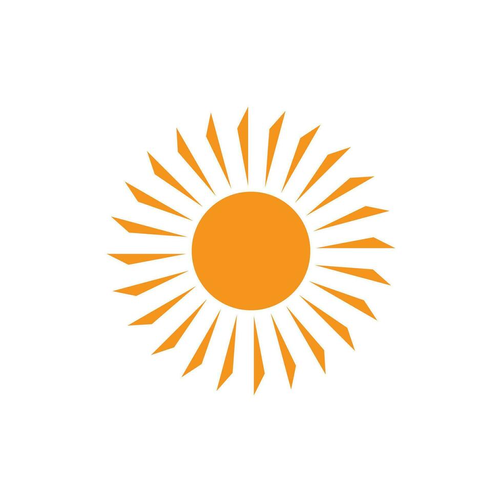 icono de ilustración de vector de sol