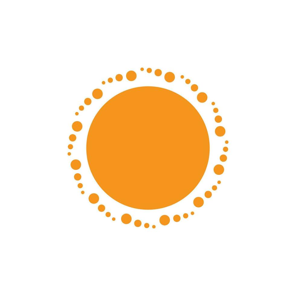 icono de ilustración de vector de sol