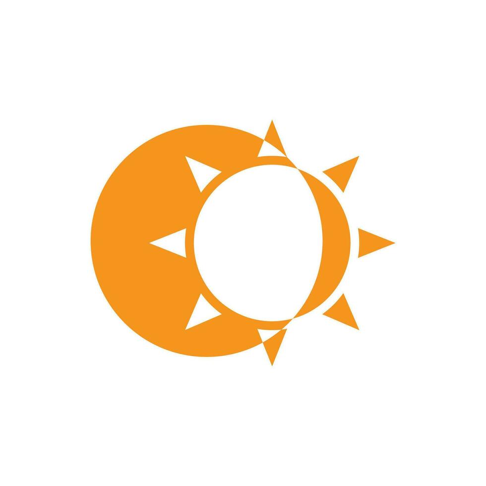 icono de ilustración de vector de sol