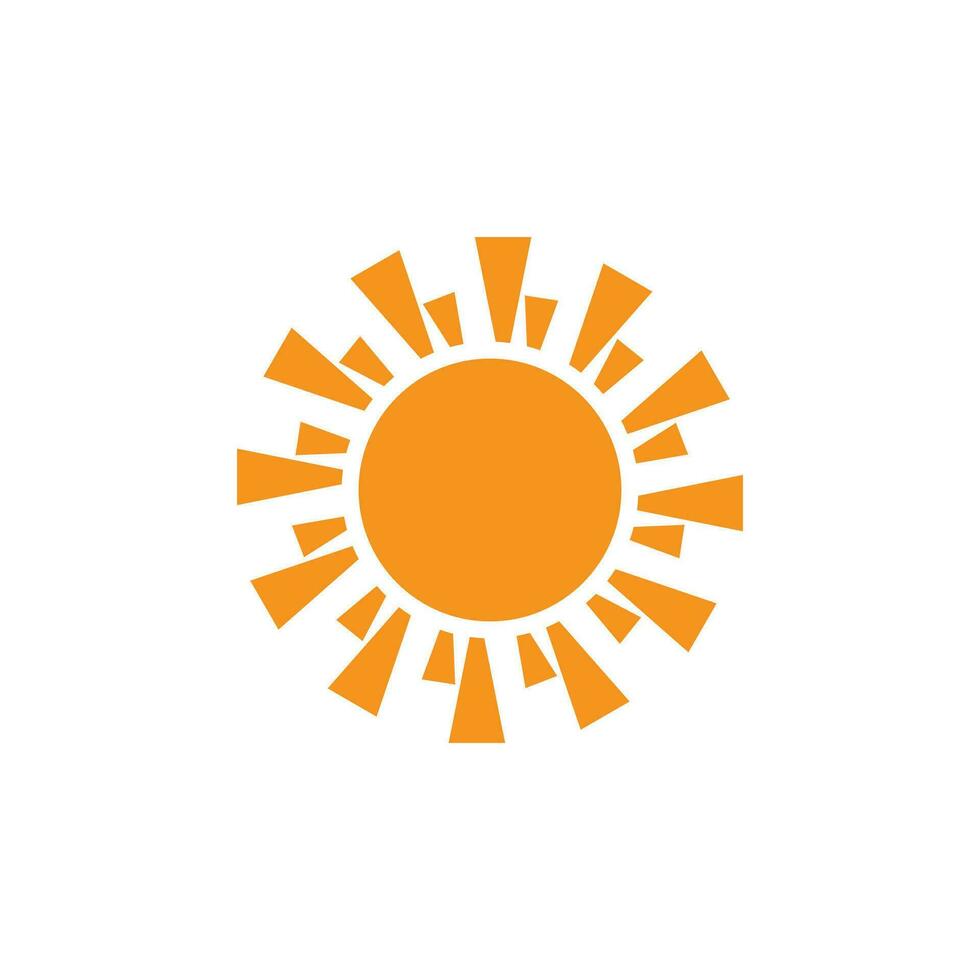 icono de ilustración de vector de sol