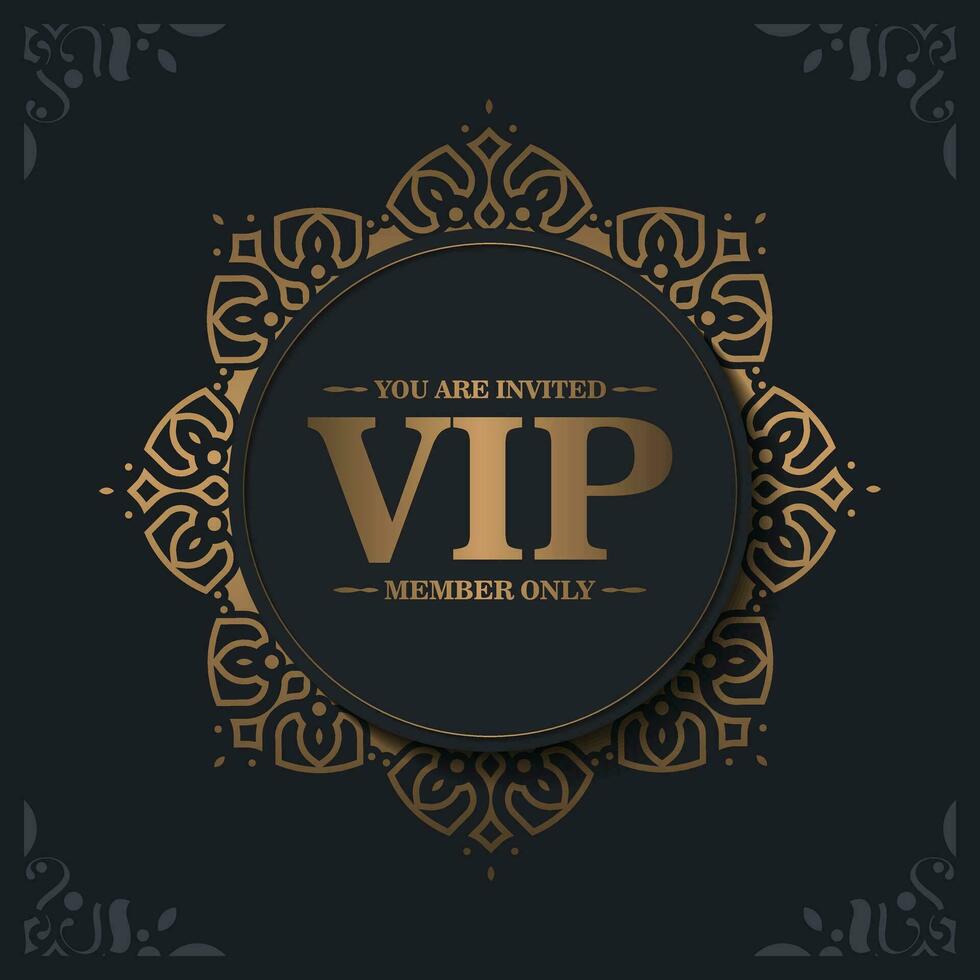 Elegant VIP ornament background vector