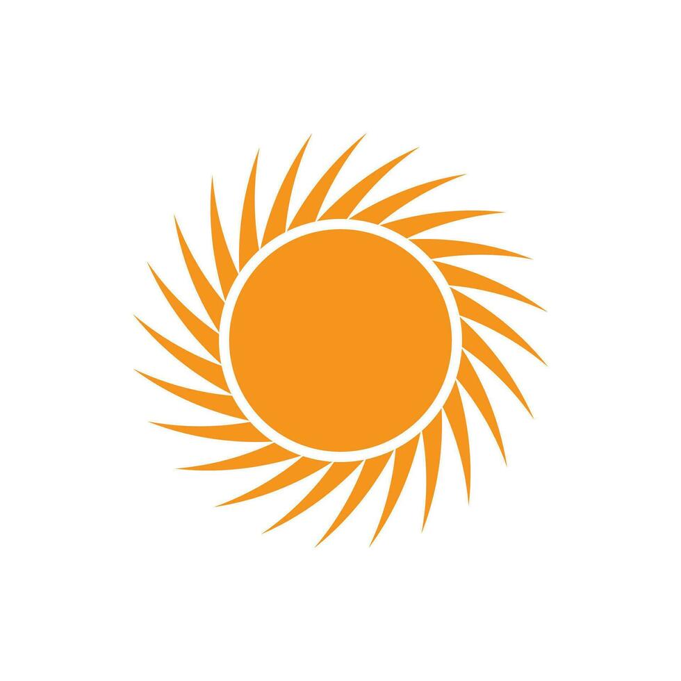 icono de ilustración de vector de sol