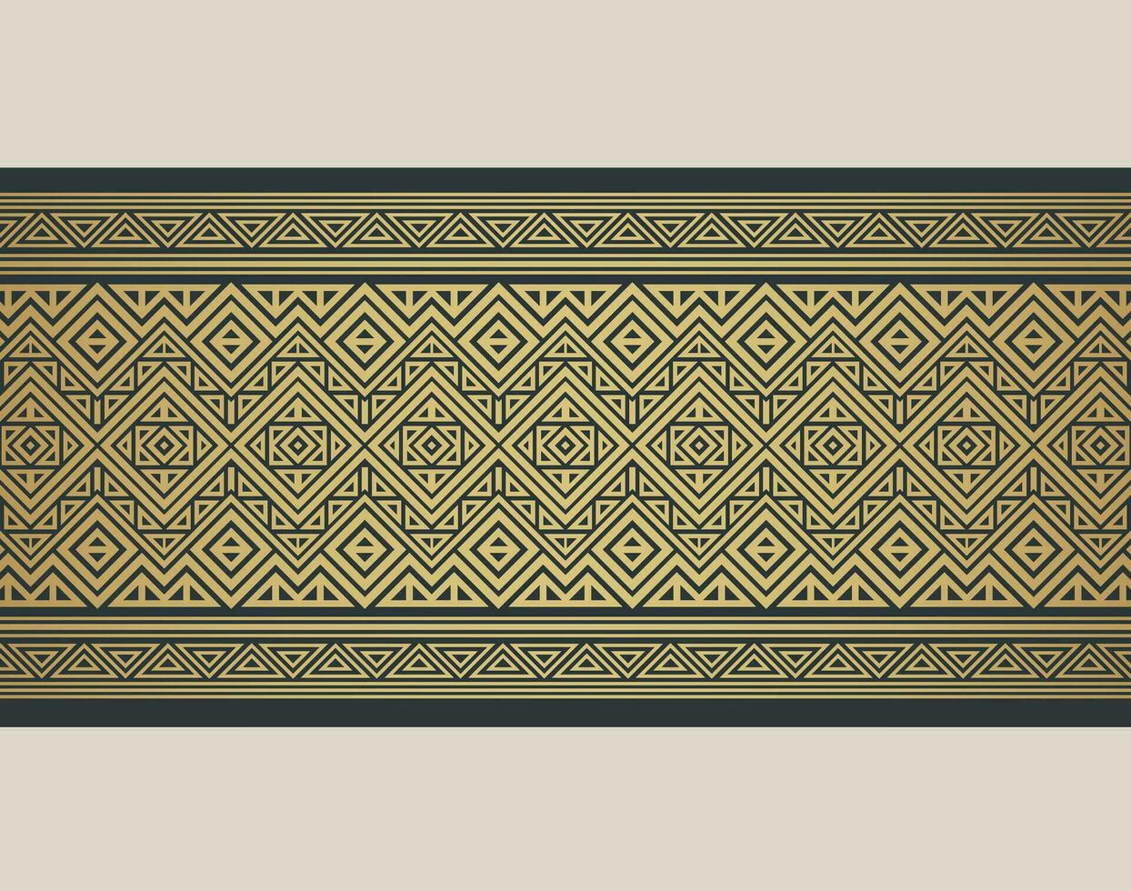 elegante plantilla de borde ornamental dorado vector