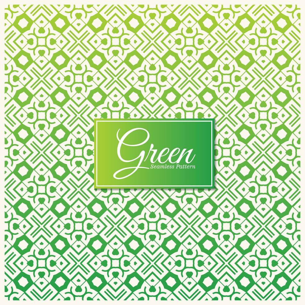 Green abstract geometric pattern design vector