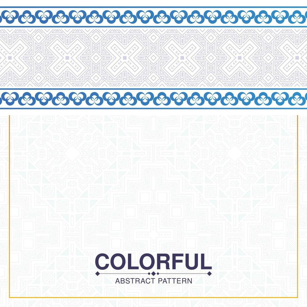 colorful ornament pattern design background vector