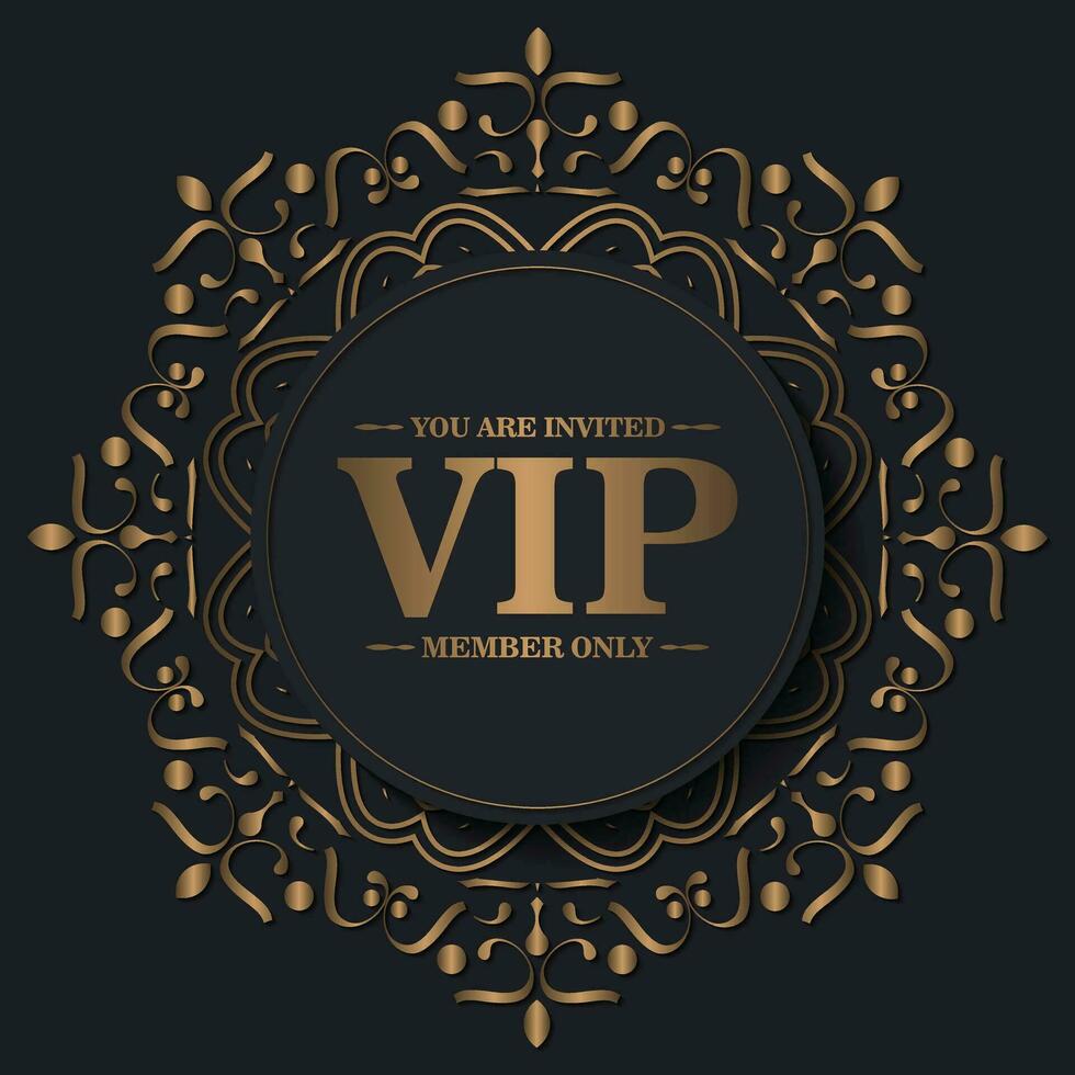 Elegant VIP ornament background vector