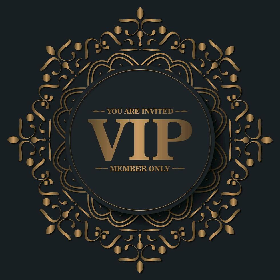 elegante fondo de adorno vip vector