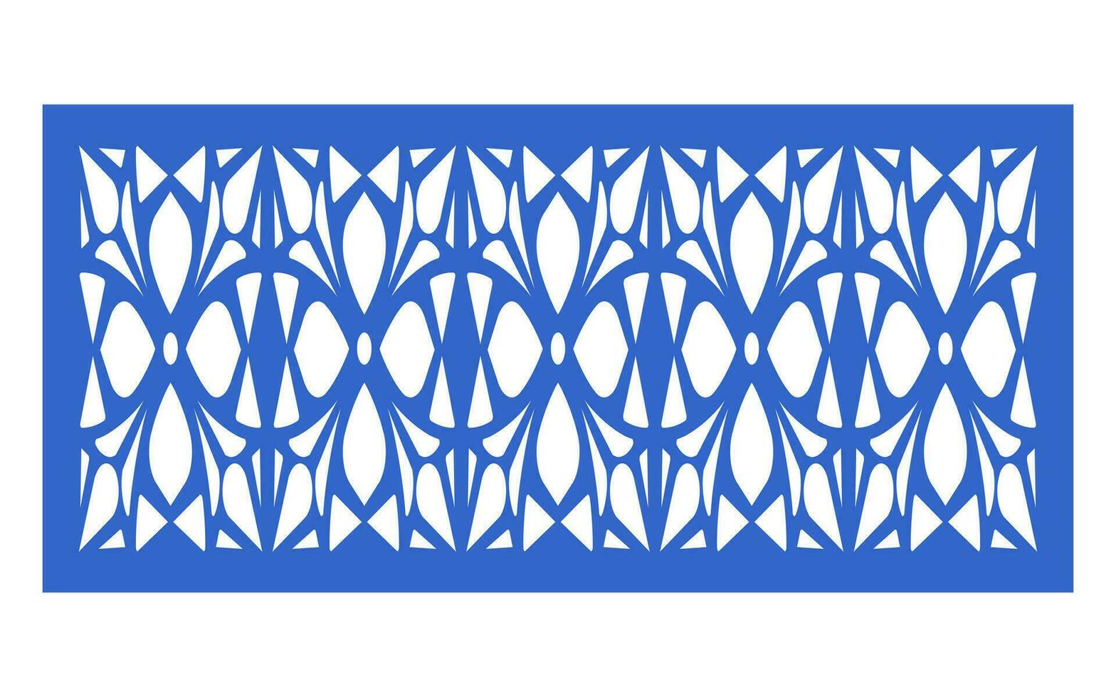 Decorative floral patterns, geometric template for cnc laser cutting vector