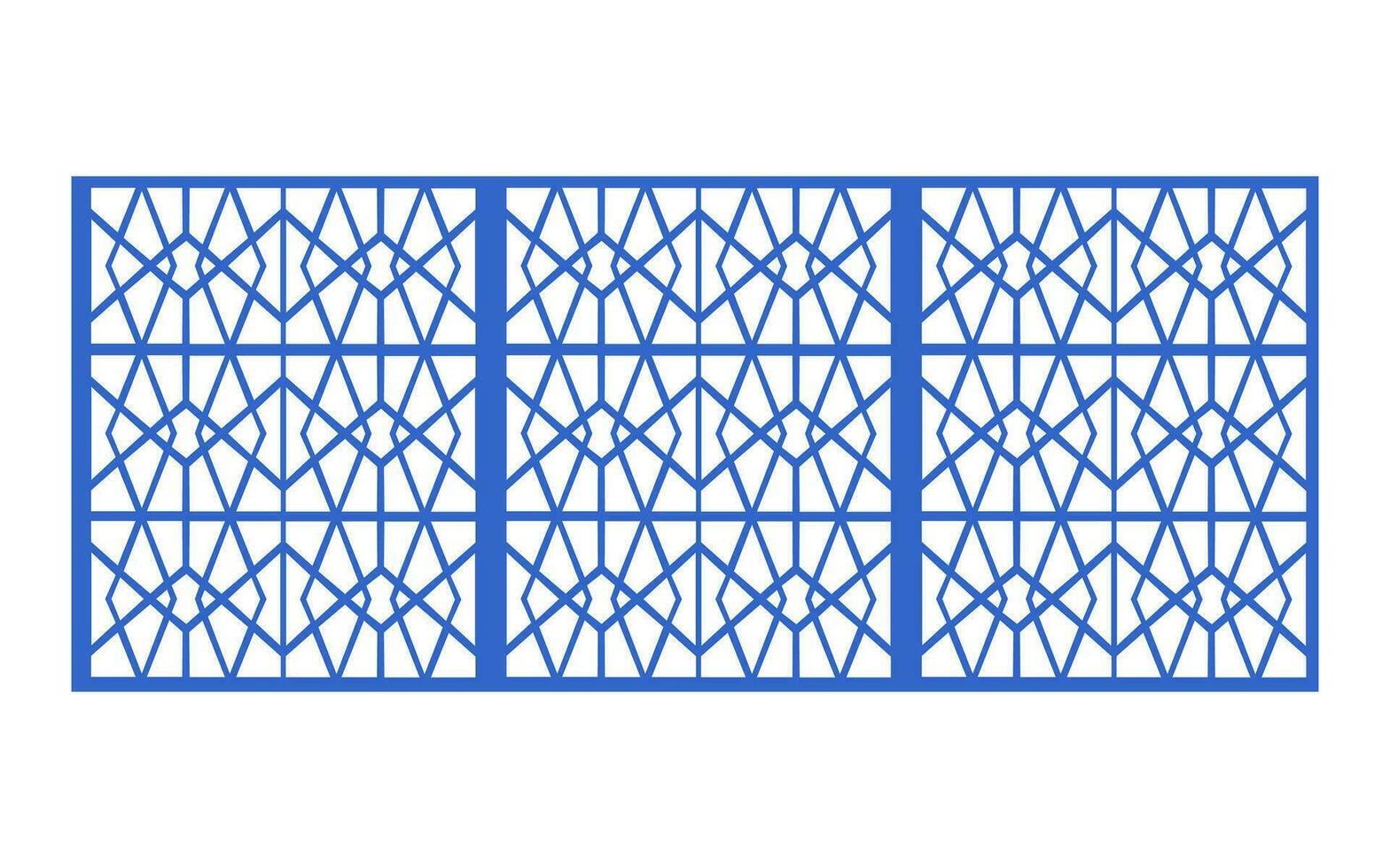 Decorative floral patterns, geometric template for cnc laser cutting vector
