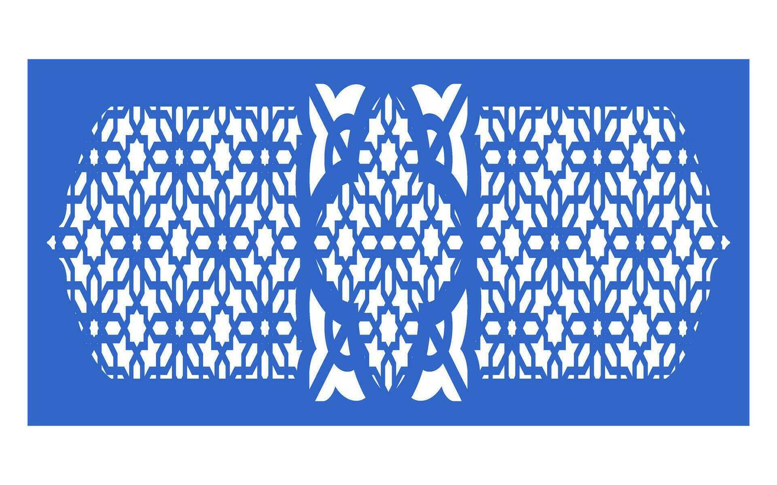 Decorative floral patterns, geometric template for cnc laser cutting vector