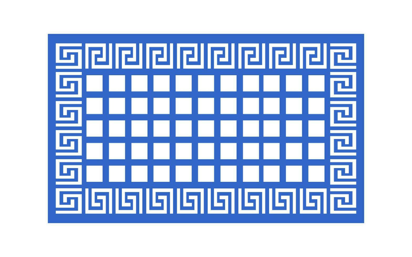 Decorative floral patterns, geometric template for cnc laser cutting vector