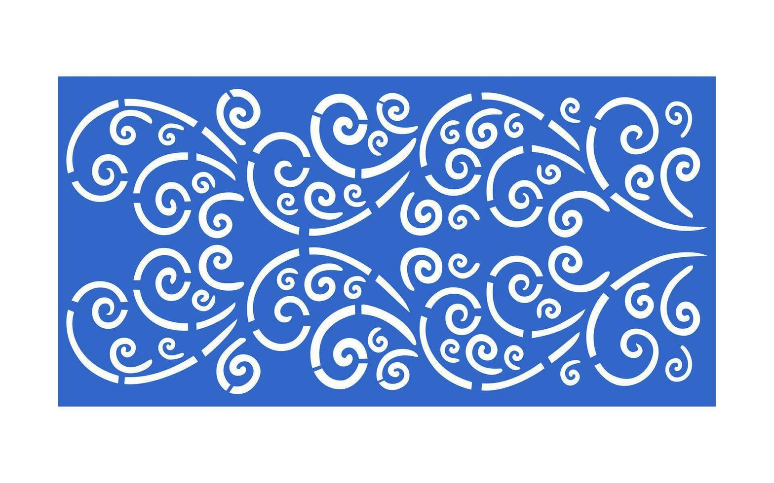 Decorative floral patterns, geometric template for cnc laser cutting vector