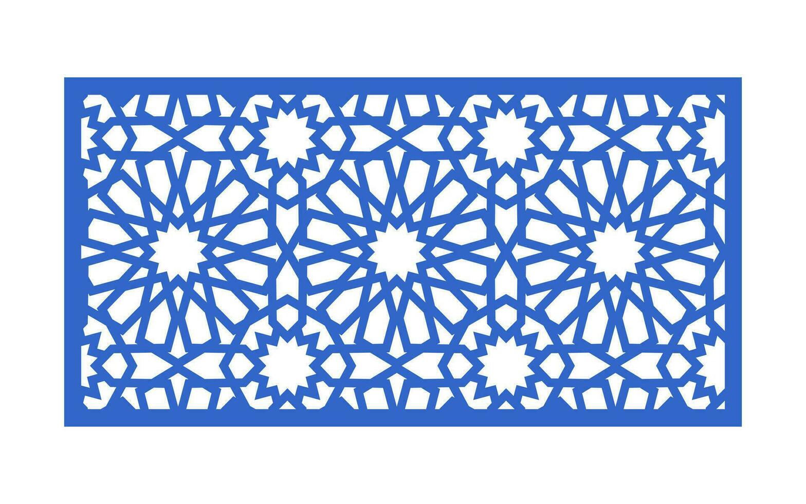 Decorative floral patterns, geometric template for cnc laser cutting vector