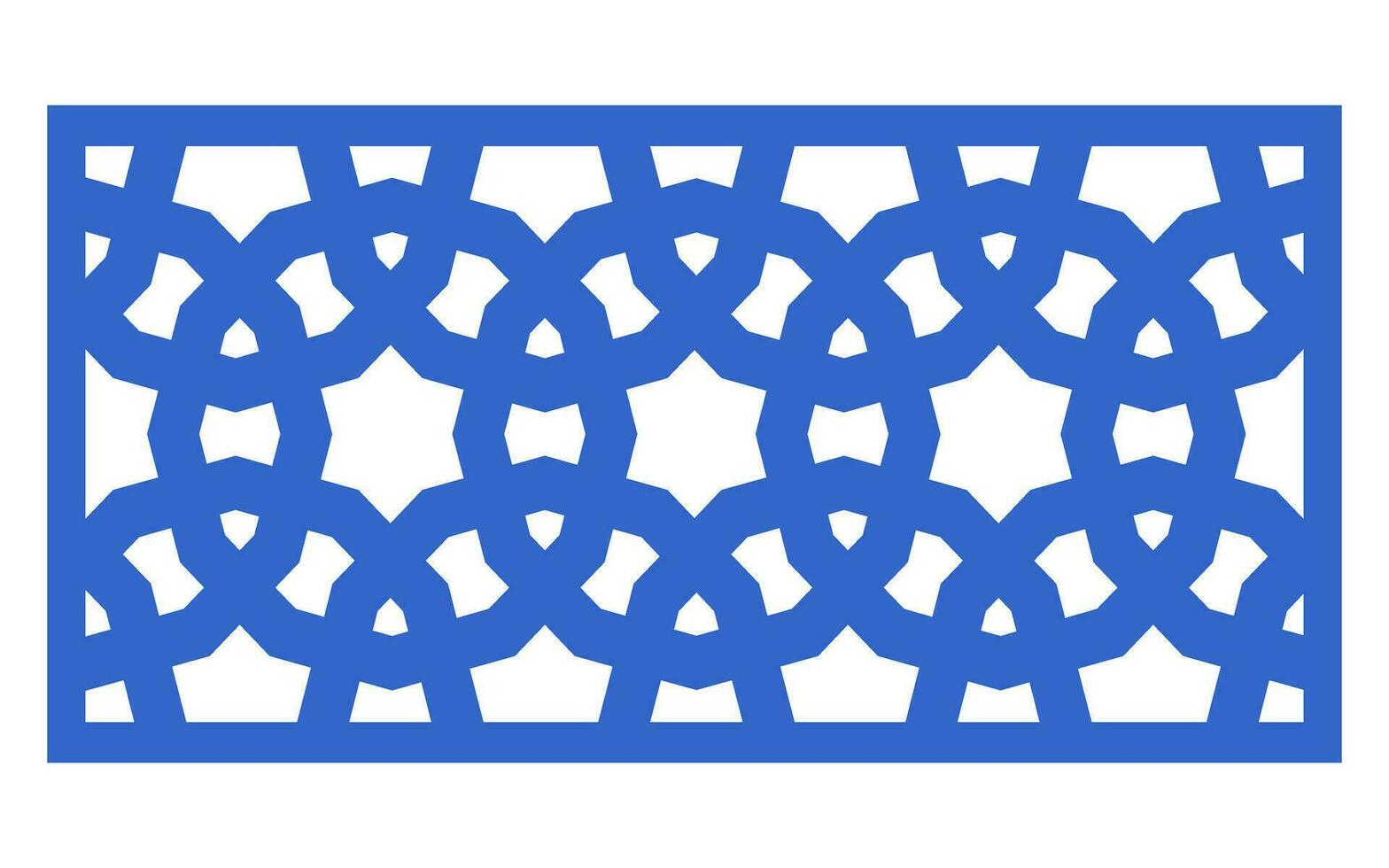 Decorative floral patterns, geometric template for cnc laser cutting vector