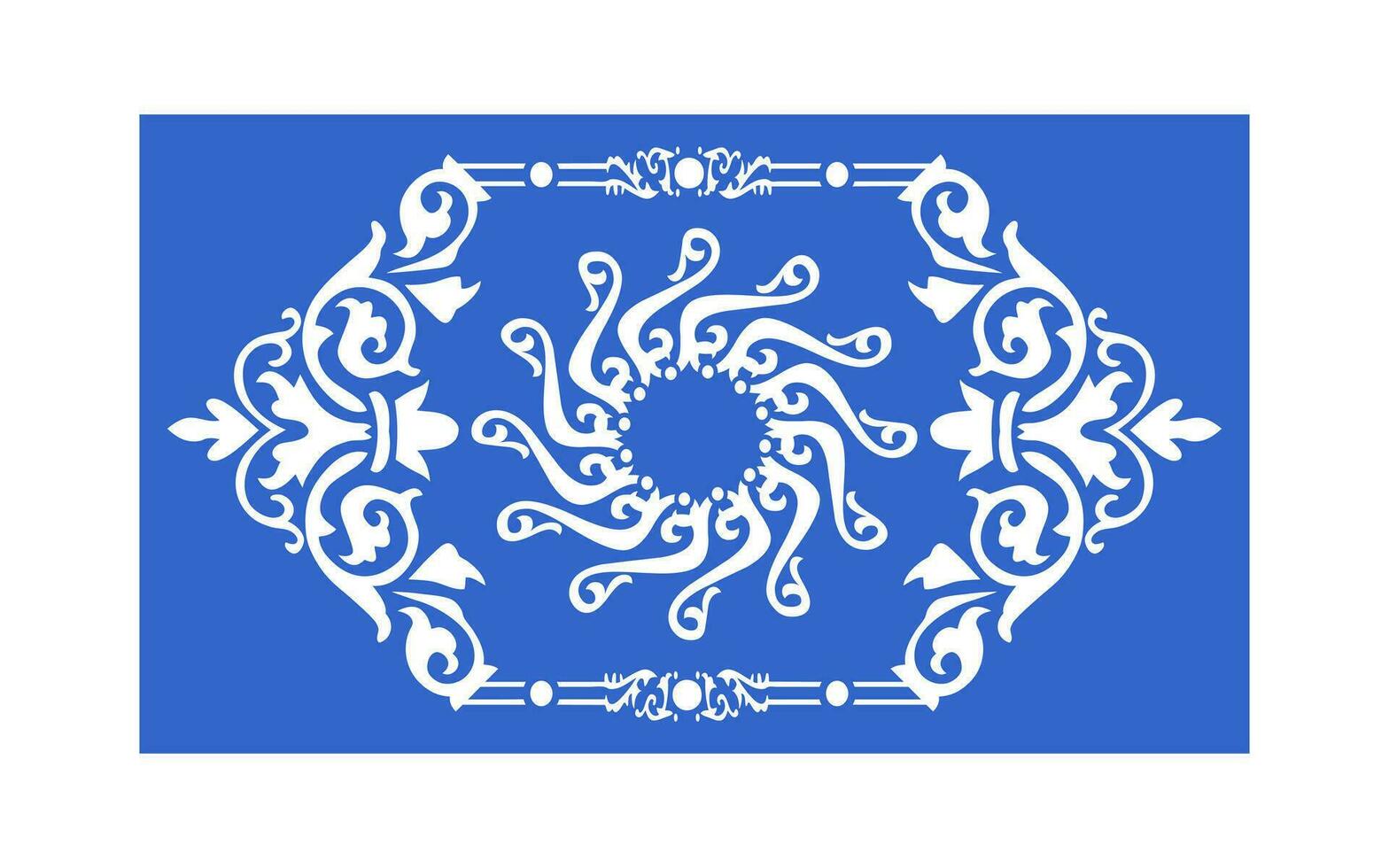 Decorative floral patterns, geometric template for cnc laser cutting vector