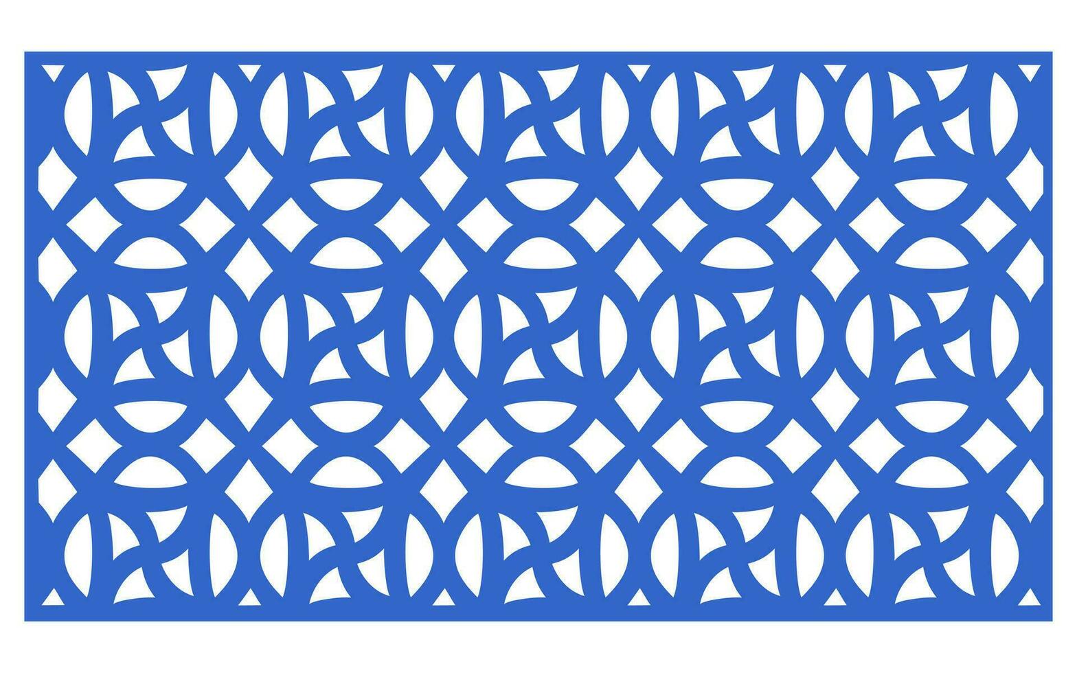 Decorative floral patterns, geometric template for cnc laser cutting vector