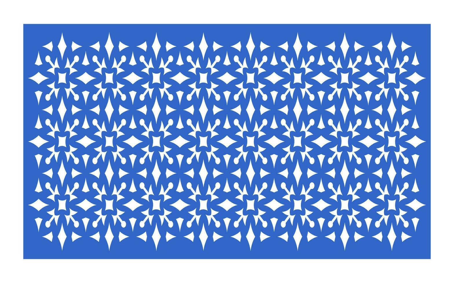 Decorative floral patterns, geometric template for cnc laser cutting vector