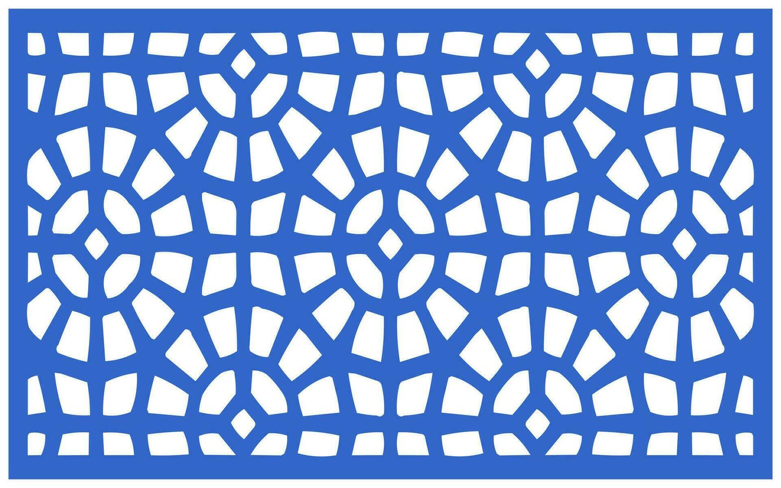 Decorative floral patterns, geometric template for cnc laser cutting vector