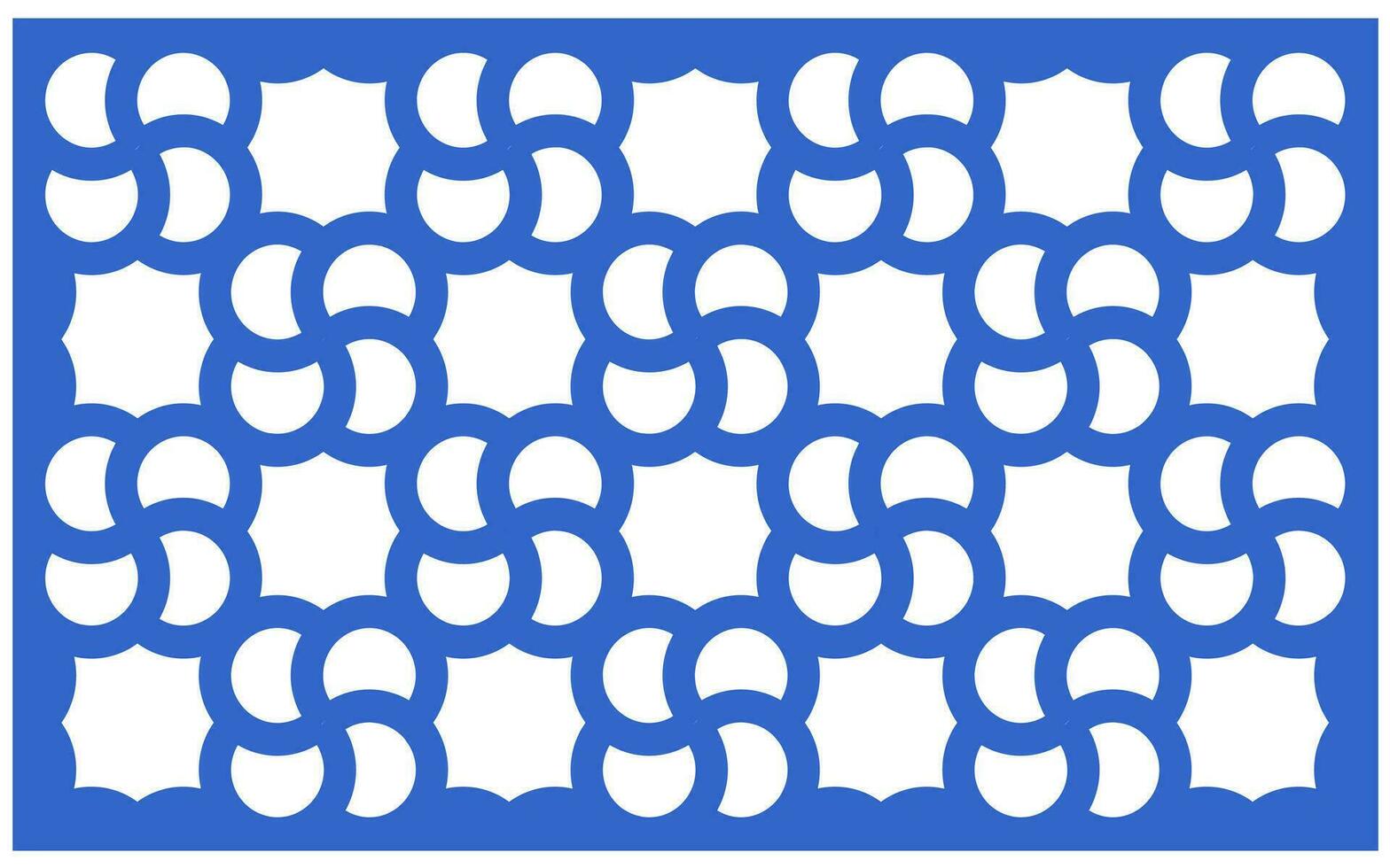 Decorative floral patterns, geometric template for cnc laser cutting vector