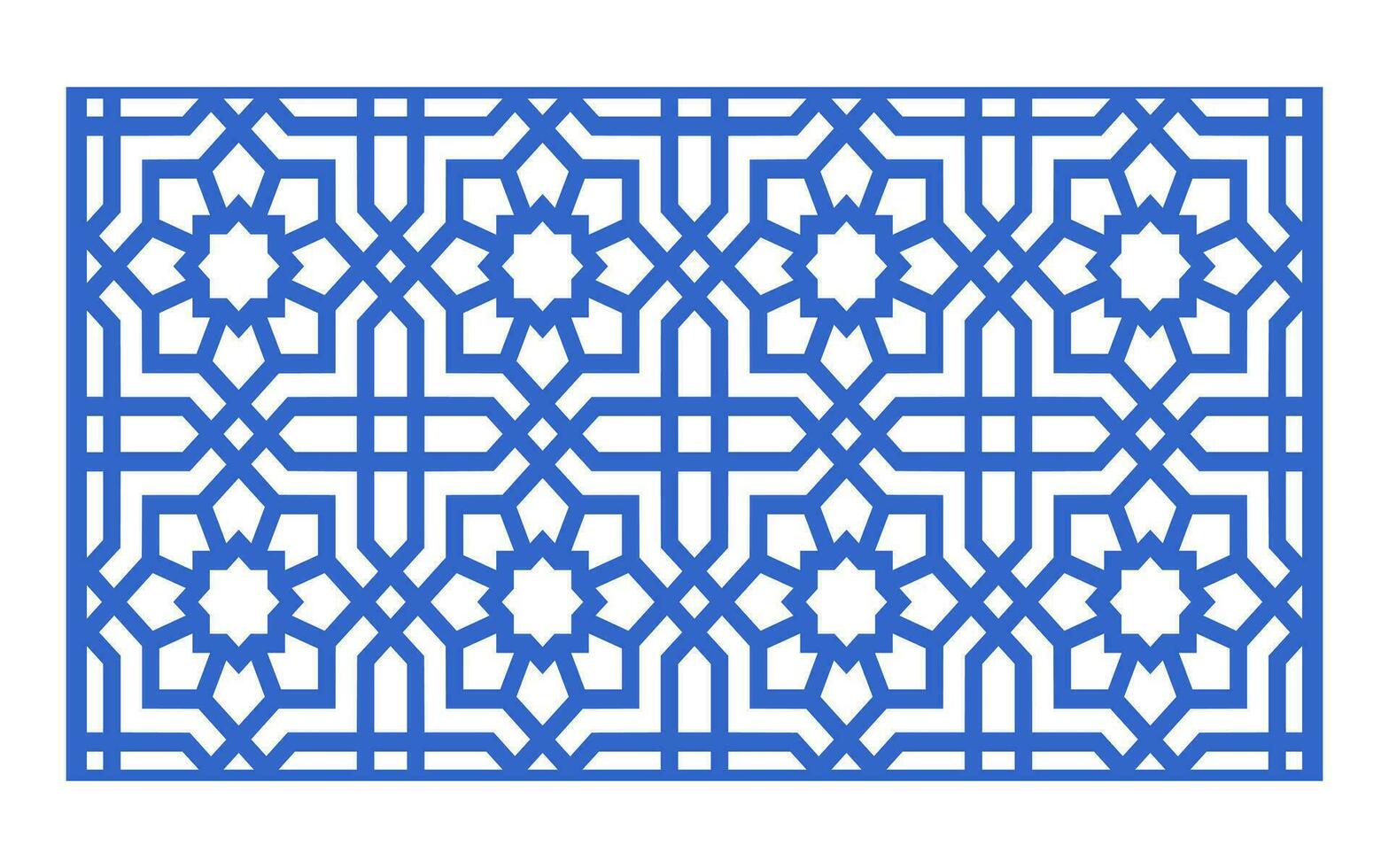 Decorative floral patterns, geometric template for cnc laser cutting vector