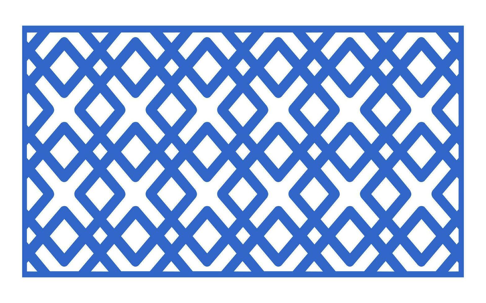 Decorative floral patterns, geometric template for cnc laser cutting vector