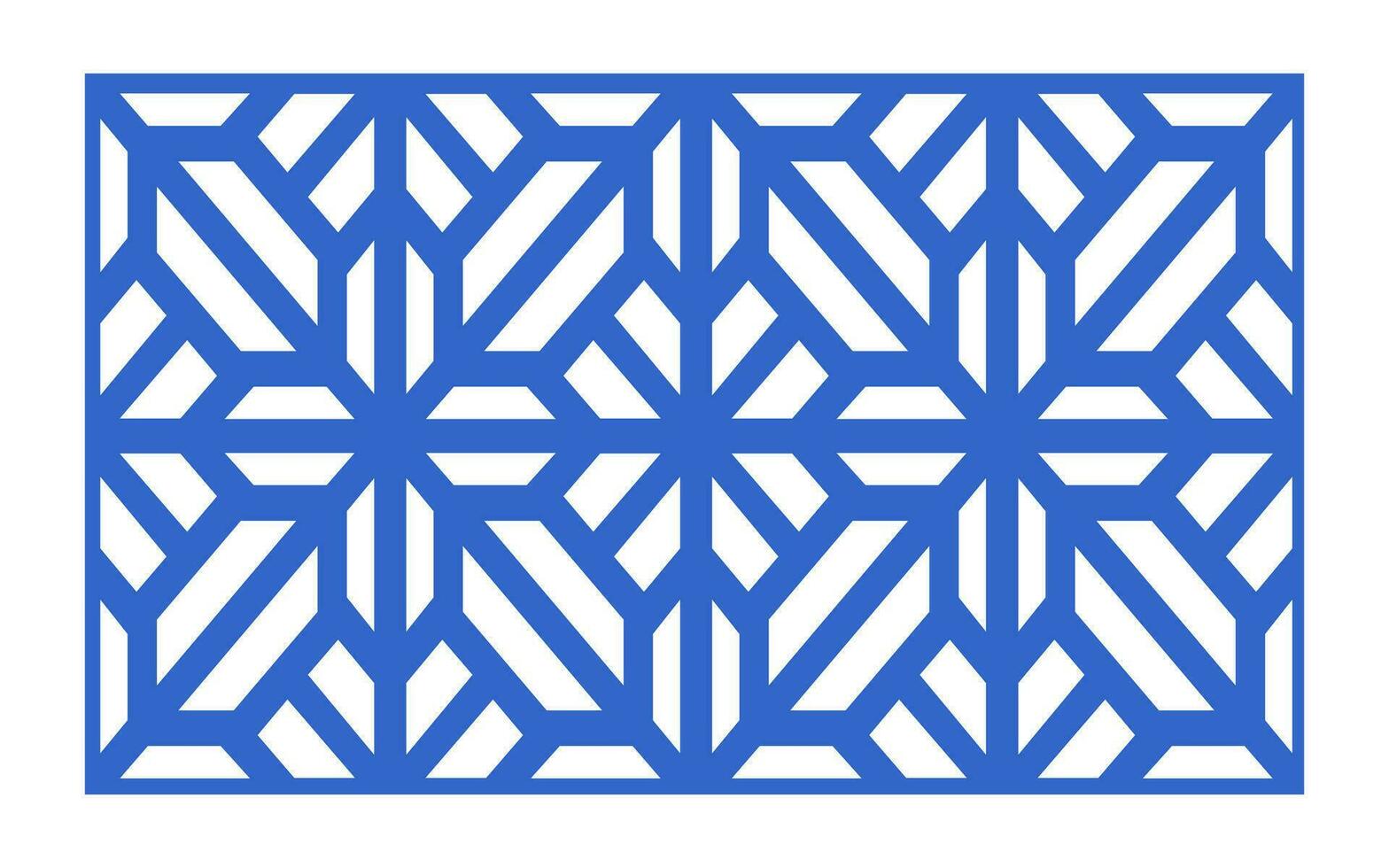 Decorative floral patterns, geometric template for cnc laser cutting vector