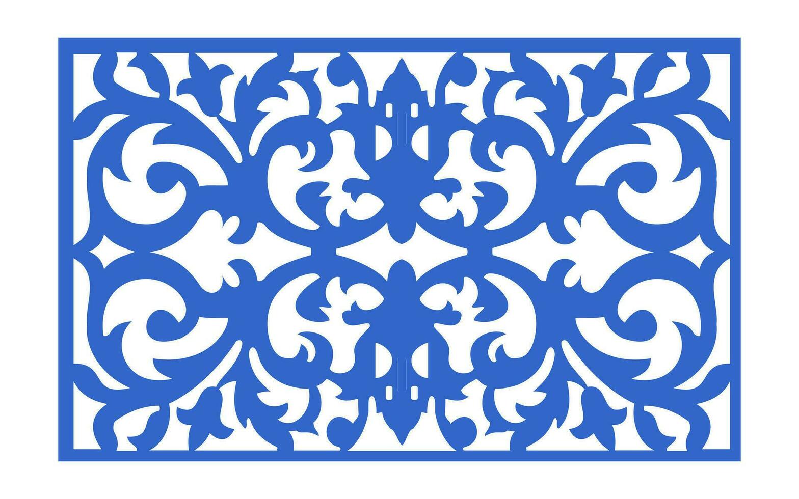 patrones florales decorativos, plantilla geométrica para corte por láser cnc vector
