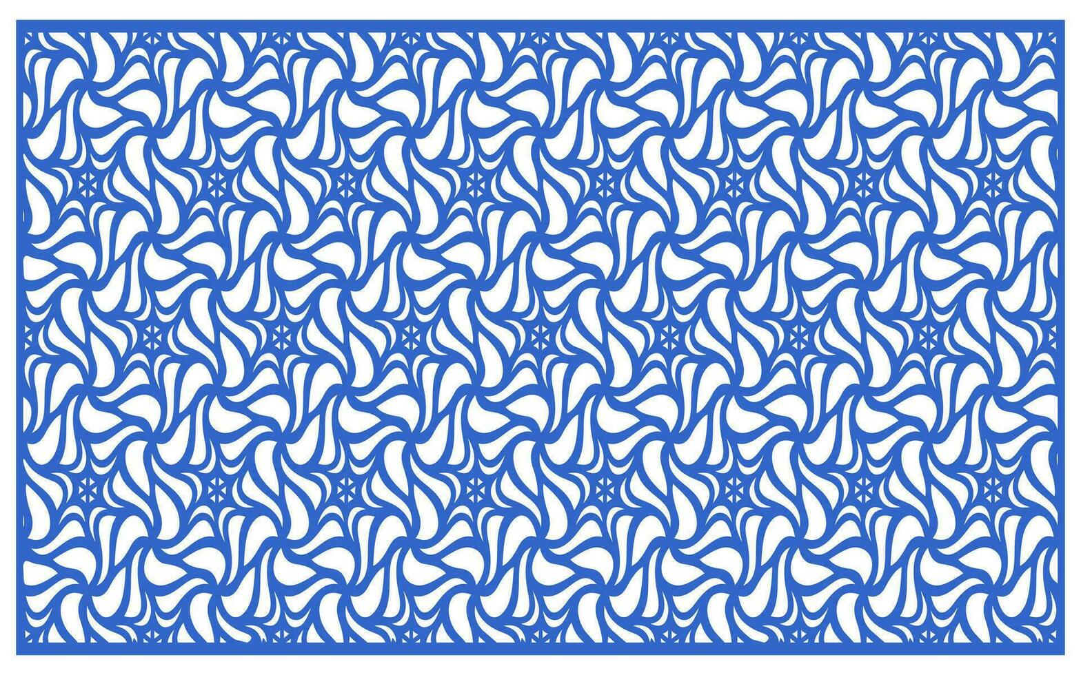 Decorative floral patterns, geometric template for cnc laser cutting vector