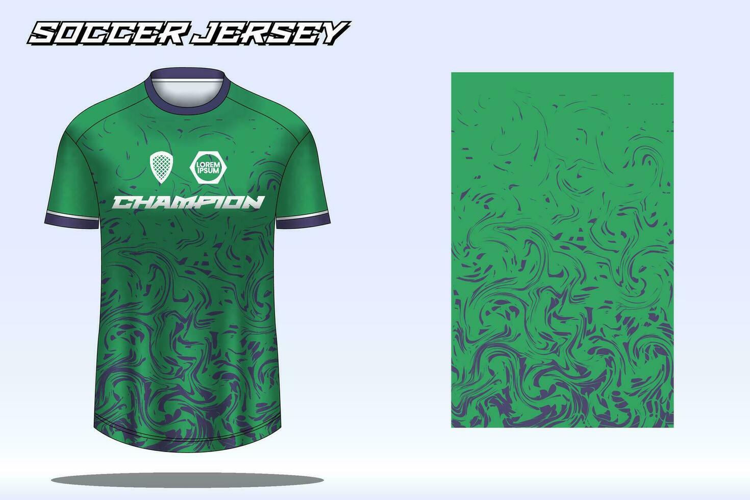 maqueta de diseño de camiseta deportiva de camiseta de fútbol para club de fútbol vector