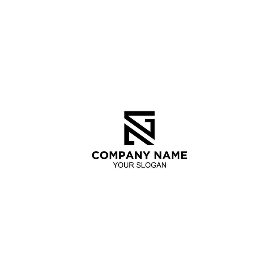 NG Square Logo Design Vector