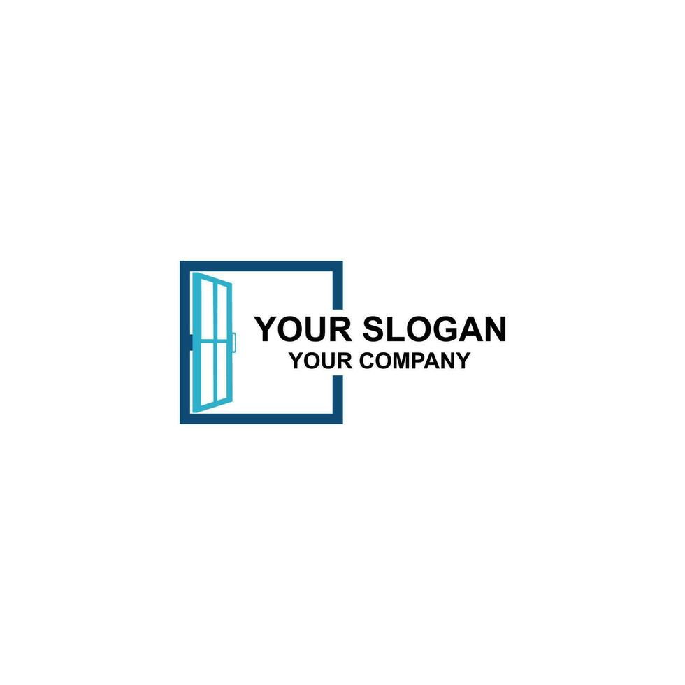 Simple Window Logo Design Template vector