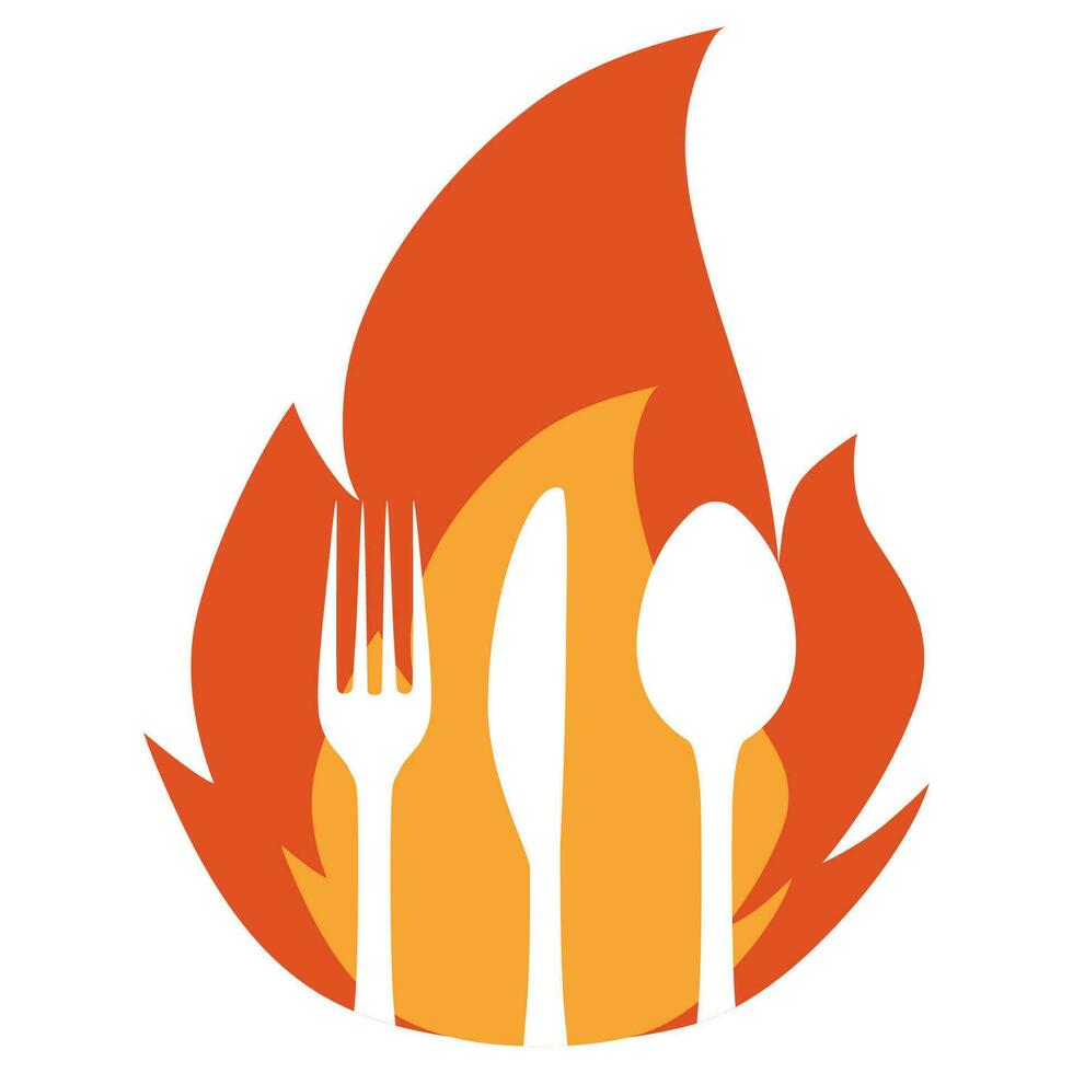 Illustration Logo for design of a restaurant vector