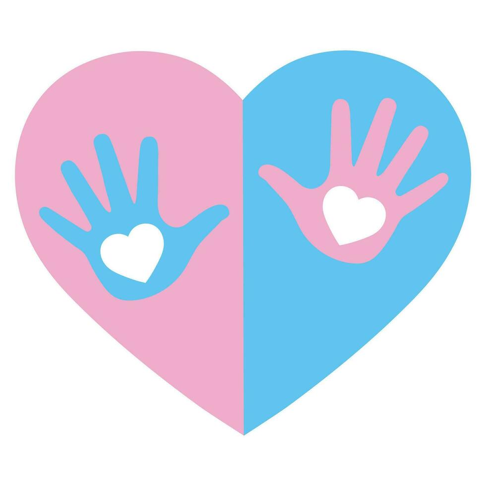 Love and Heart Care icon. vector