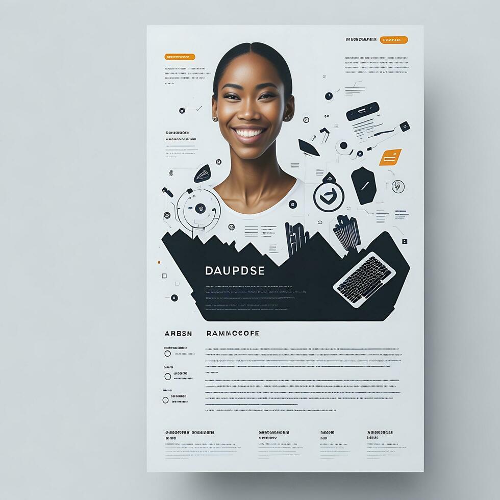 Nature,Business,flyer template Ai photo