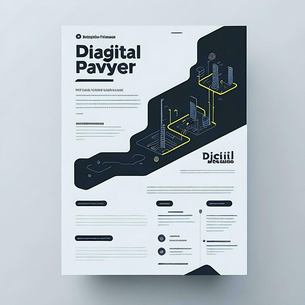 Nature,Business,flyer template Ai photo