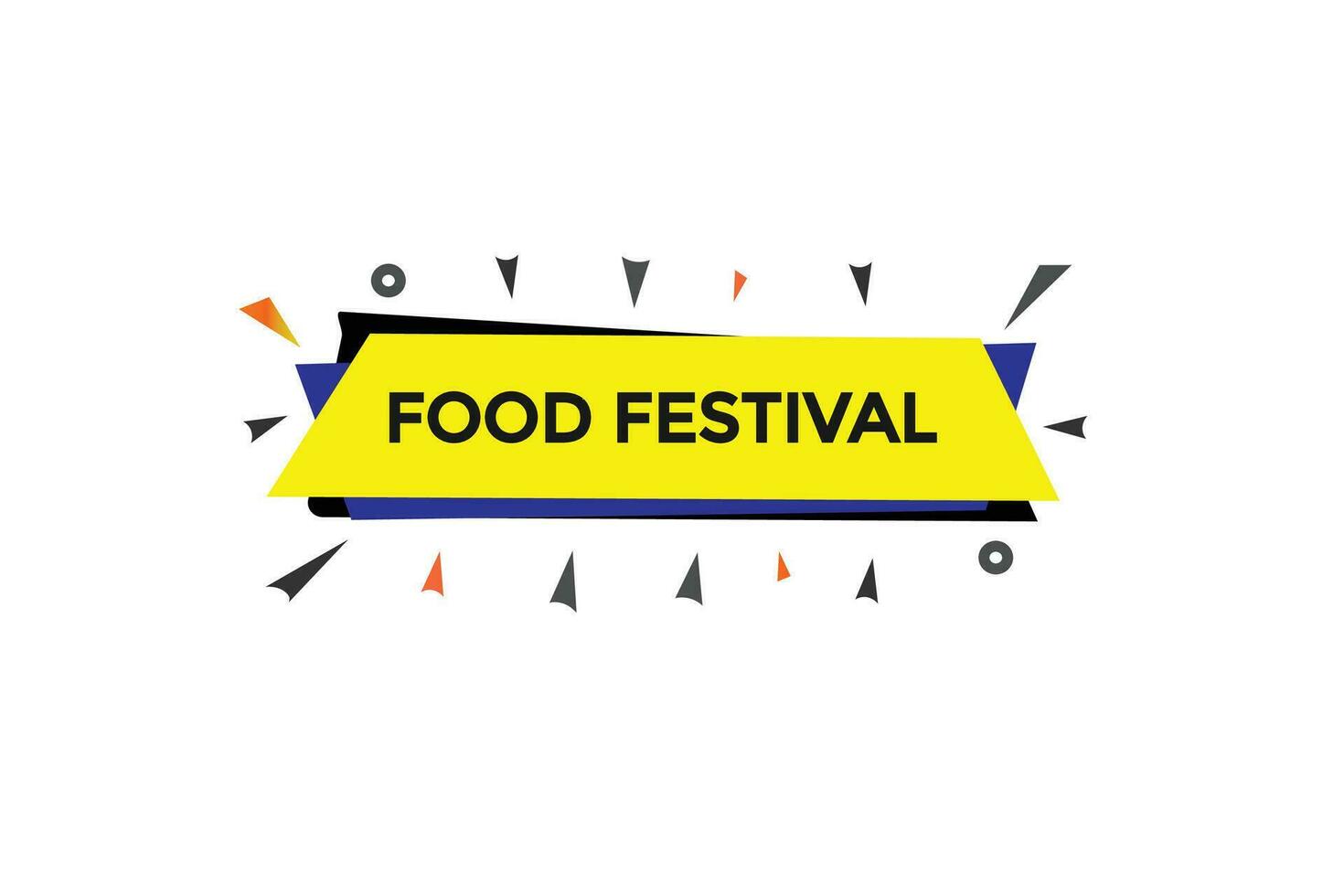 new food festival, level, sign, speech, bubble  banner, vector