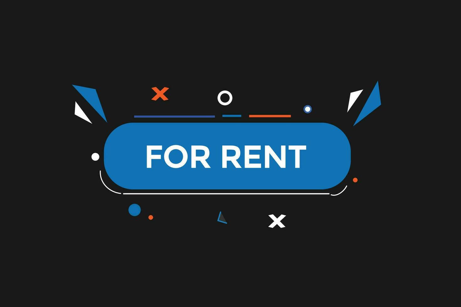 new for rent, level, sign, speech, bubble  banner, vector