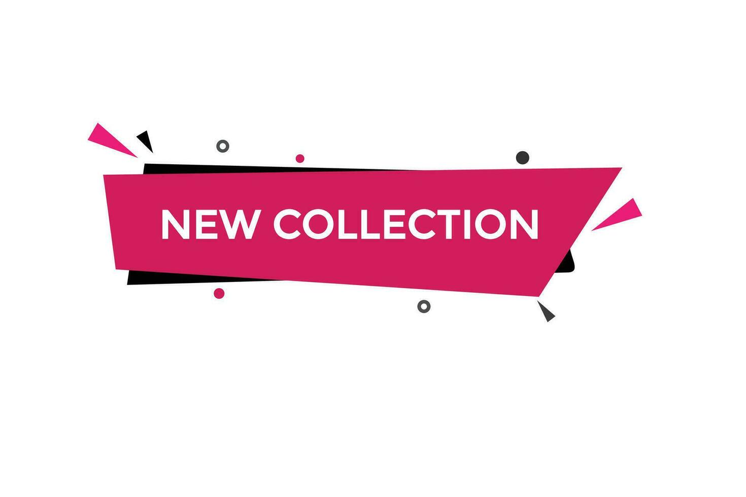 new new collection, level, sign, speech, bubble  banner, vector