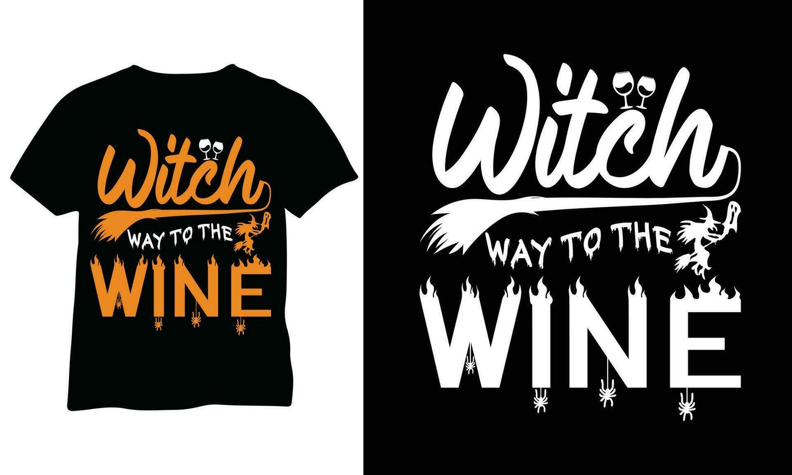 Witch way to the wine Witch Shirt Halloween Ghost Shirts vector