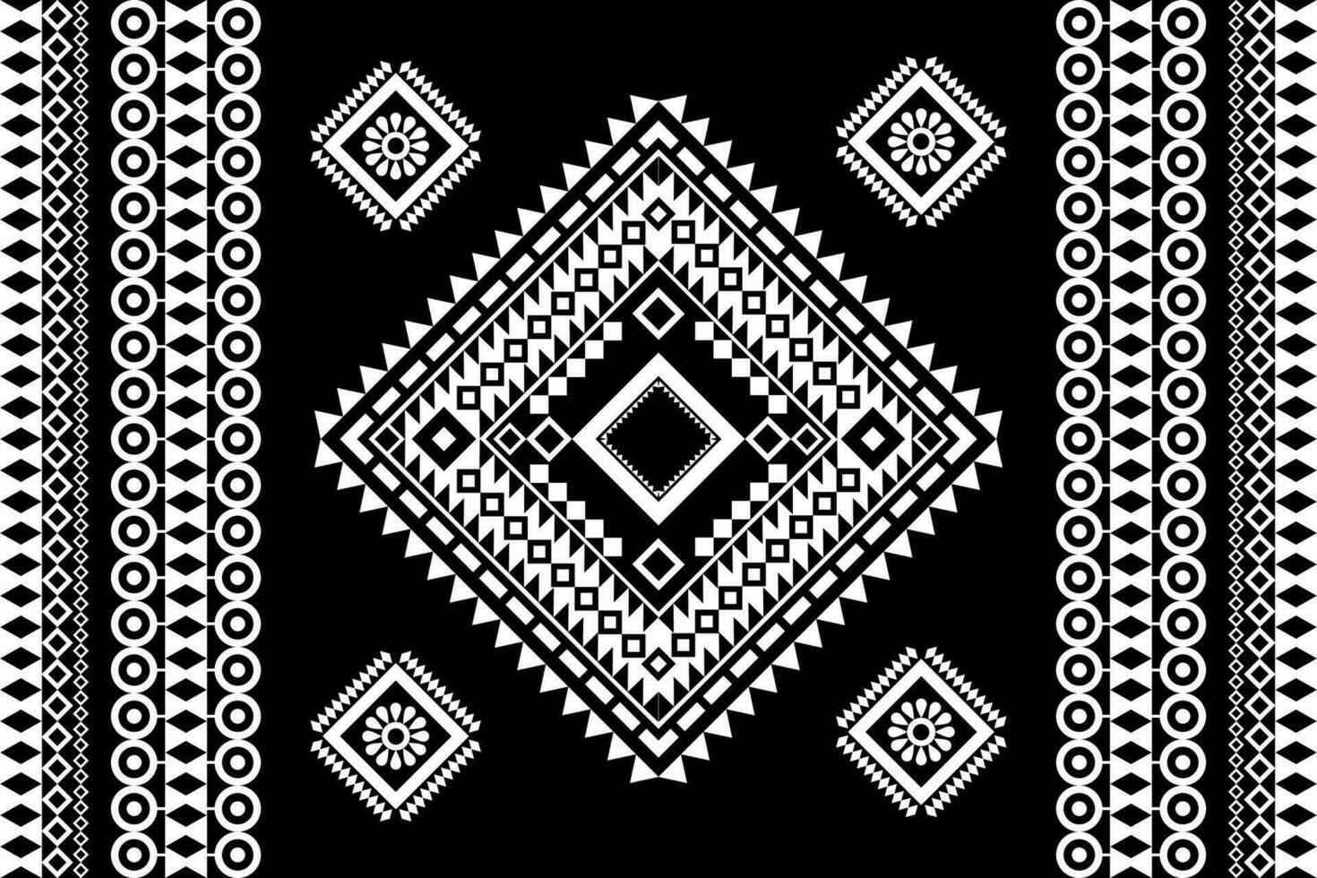 Seamless geometric ethnic asian oriental and tradition pattern design for texture and background. Silk and fabric pattern decoration for carpet, Thai clothing, wrapping and wallpaper vector