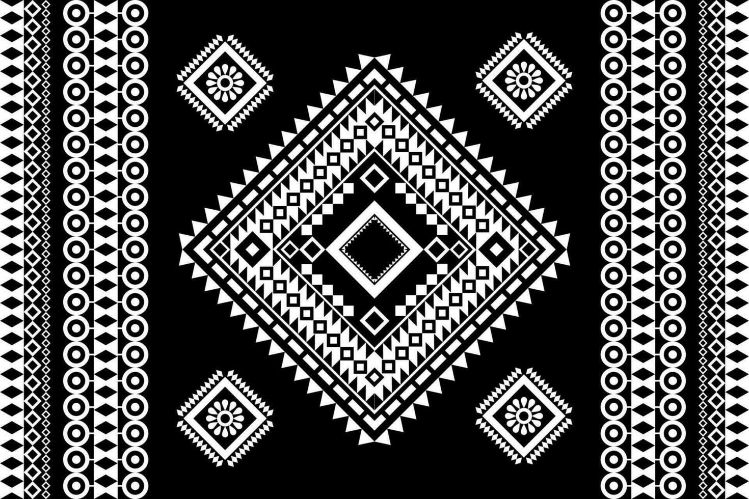 Seamless geometric ethnic asian oriental and tradition pattern design for texture and background. Silk and fabric pattern decoration for carpet, Thai clothing, wrapping and wallpaper vector