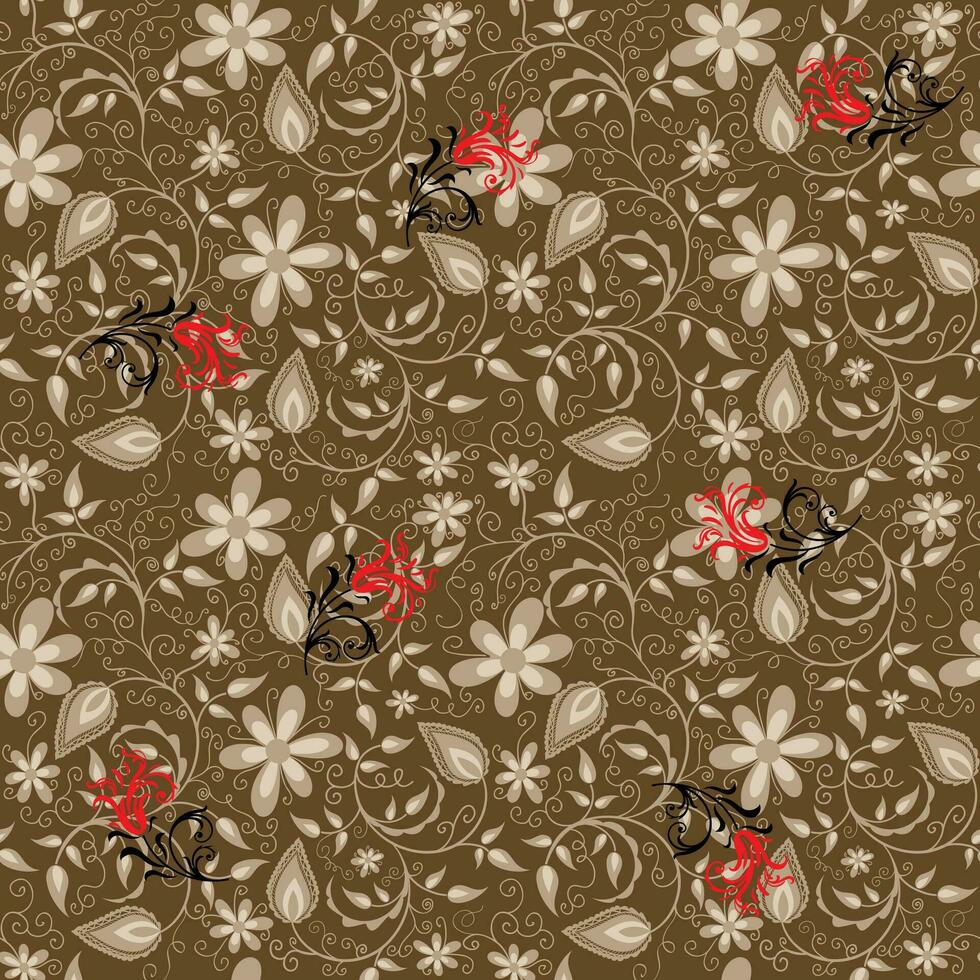 Awesome Floral Pattern. vector