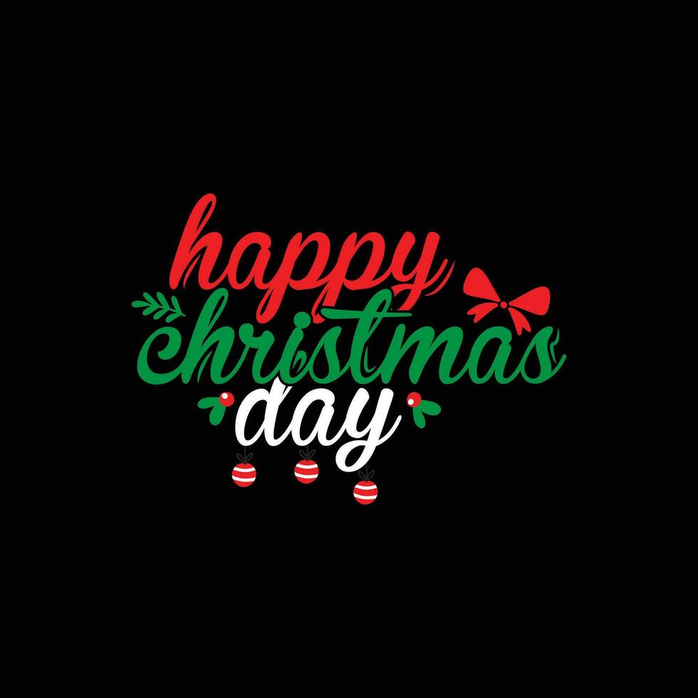 happy christmas day vector design