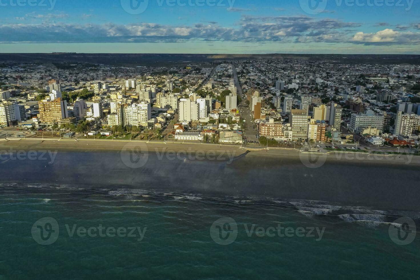 Puerto Madryn City, entrance portal to the Peninsula Valdes natural reserve, World Heritage Site, Patagonia, Argentina. photo